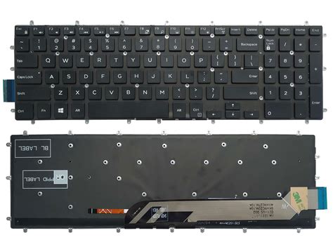 1 Laptop Replacement Uk Keyboard For Dell Inspiron 15 7566 7567 7577