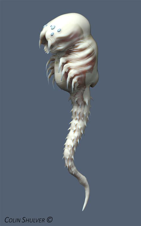 Cool Alien Parasite Concept Art
