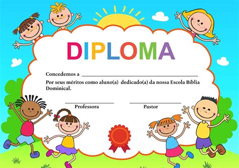 Diplomas Para Niños Y Niñas Que Están Culminando Su Educación