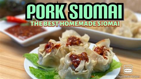 Pork Siomai Homemade Siomai Filipino Style Youtube
