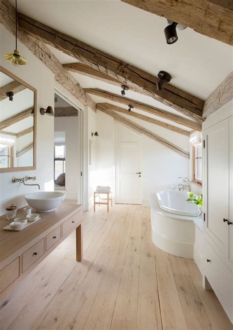 A painted ceiling in the bathroom may sound for example, wood panels will be a wonderful accent in a tropical bathroom decor and will work very well with the clean lines of modern bathroom designs. Ceiling beams in interior design - how to incorporate them ...