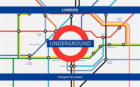 Tube Map London Transportation Underground Railway Svg Ai Vector