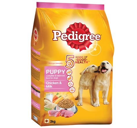 A new wet dog food recipe featuring real beef and hearty inclusions. Pedigree Dog Food Puppy Chicken & Milk - 3 Kg | DogSpot ...