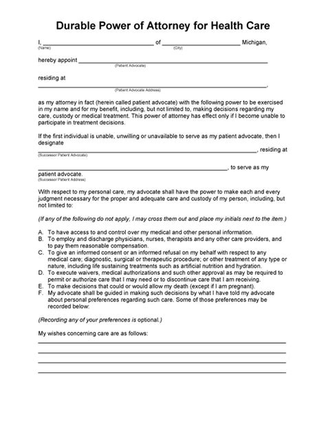 For this, you need a power of attorney letter. 50 Free Power of Attorney Forms & Templates (Durable ...