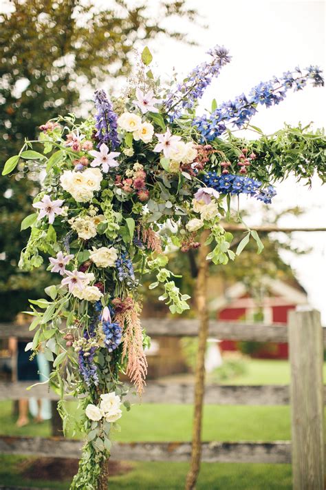 How To Make A Flower Arrangement For Wedding Arch Colorful Rustic