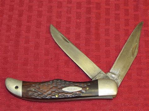 Lot Detail Vintage Case Xx Folding 2 Blade Hunting Knife With Jigged