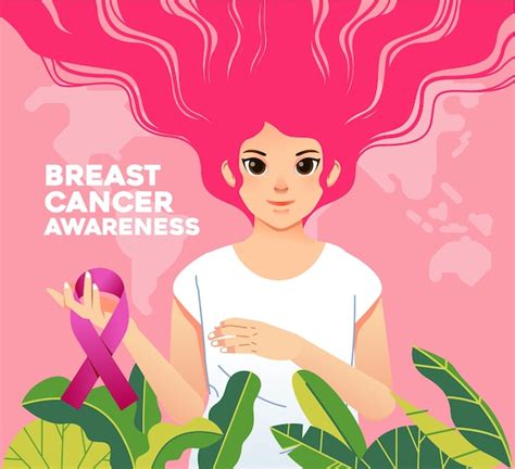 Premium Vector Breast Cancer Awareness Campaign Poster With Women