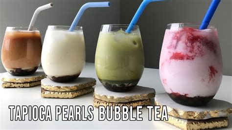 Tapioca Pearls Bubble Tea 타피오카 버블티 만들기 Youtube