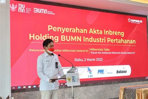 Pt Len Industri Menjadi Induk Holding Bumn Klaster Industri Pertahanan