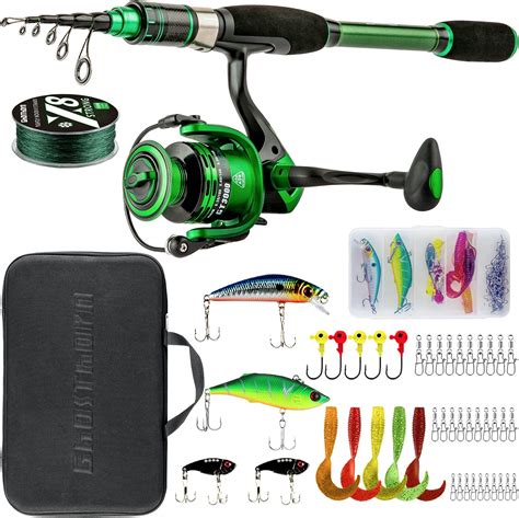 Telescopic Fishing Rod And Reel Combos Collapsible Fishing