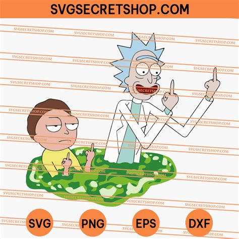 Rick And Morty Middle Finger Svg Rick And Morty Svg Middle Finger Svg