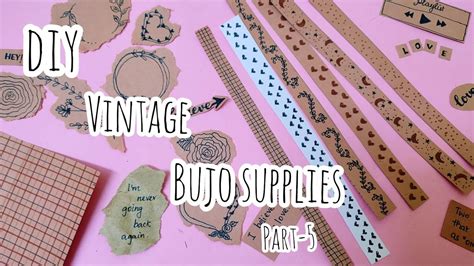 Diy Vintage Bujo Supplies How To Make Vintage Papers At Home Vintage Sentiments Pattern