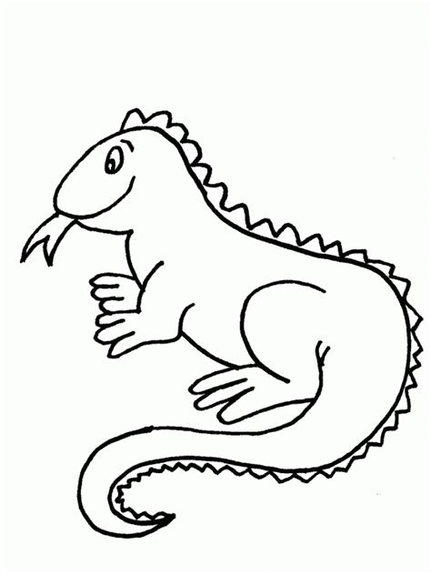 Png clip arts related to: Iguana Coloring Pages - Kidsuki
