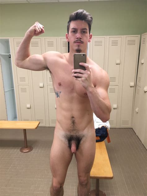 My Own Private Locker Room Flexing Naked In Locker Room After Gym Workout