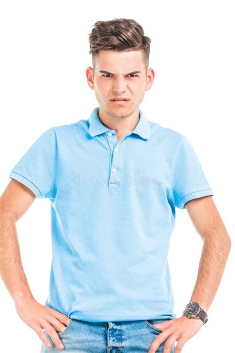 Angry Young Man Looking At The Camera Stock Image Image Of Male