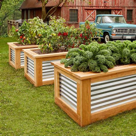 Raised Garden Bed Plans Metal Raised Garden Beds Building Raised