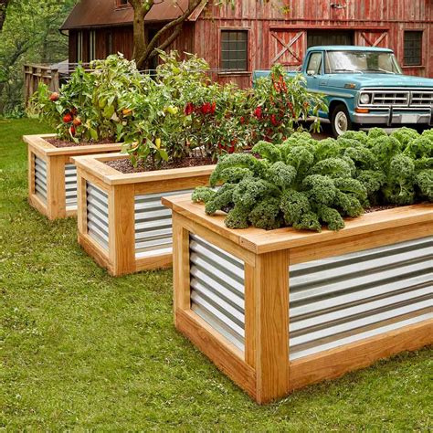 This raised bed is made of 2×6 boards and 2×2 braces. How to Build Raised Garden Beds | Building raised garden ...