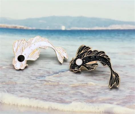Yin Yang Fish Avatar The Last Airbender Moon Ocean Spirit Enamel Hat
