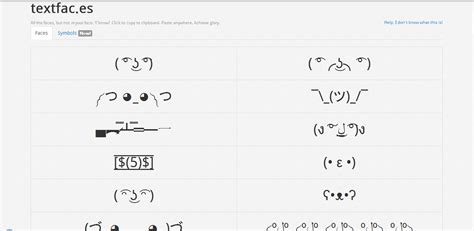 Textfac Es Unicode Text Face List