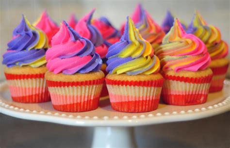 Rainbow Swirl Cupcake