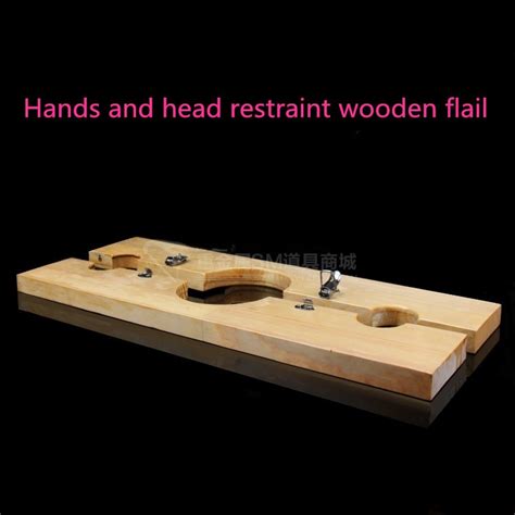 Hotnatural Wood Hands And Head Wooden Flaillcollars And Handcuffs Of
