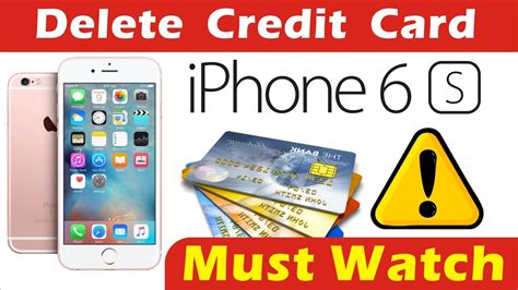 You can access your apple id balance on a desktop or mobile 1. iPhone 6S - How to delete / remove credit card details ...