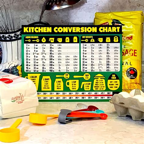 Buy Kitchen Conversion Chart Magnet Extra Large Easy To Read 11” X 8