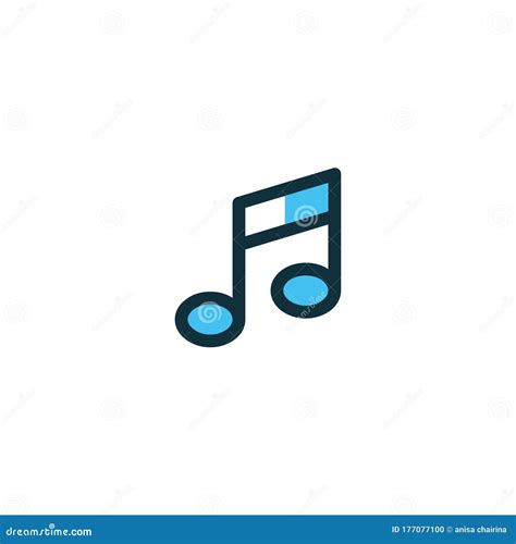 Note Music Icon Design Melody Logo Design Stock Vector Illustration