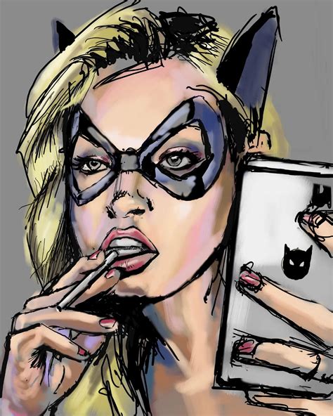 Catwoman Selfie Referenced From Andy Martinez Art Facebook