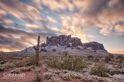 Snow Covered Superstition Mountains 0001 Arizona Photographer Chris
