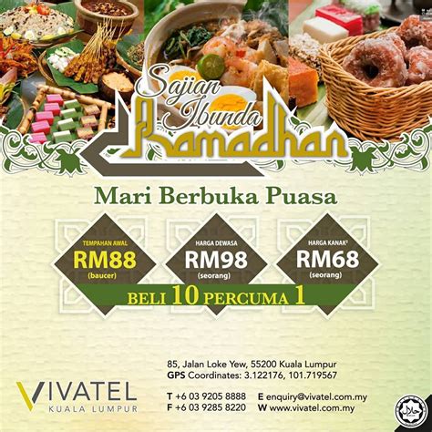 19 Apr 30 Jun 2016 Vivatel Ramadhan Buffet Promotion Everydayonsales