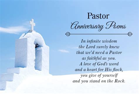 Pastor Anniversary Poems Pastor