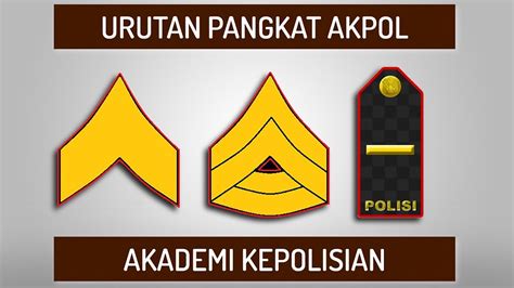 Susunan Pangkat Polis Indonesia Simbol Urutan Pangkat