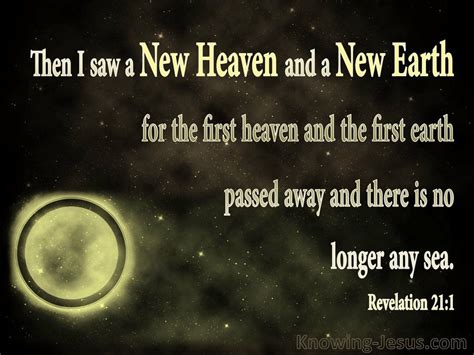 Revelation 211 Then I Saw A New Heaven And A New Earth Gold