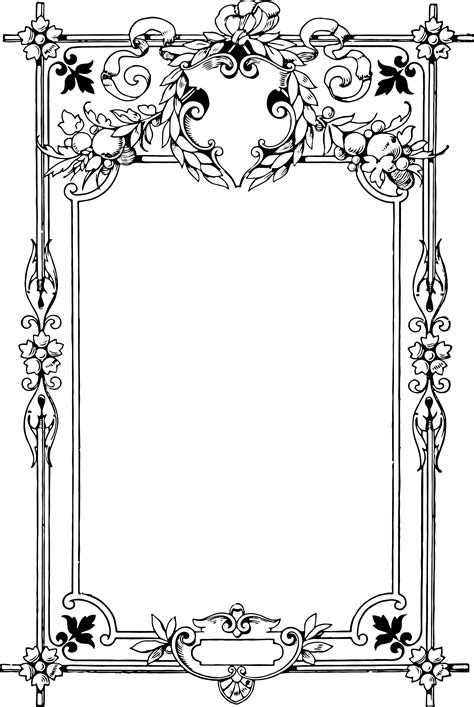 Viewing Gallery For Antique Frame Border Clipart Clip Art Borders