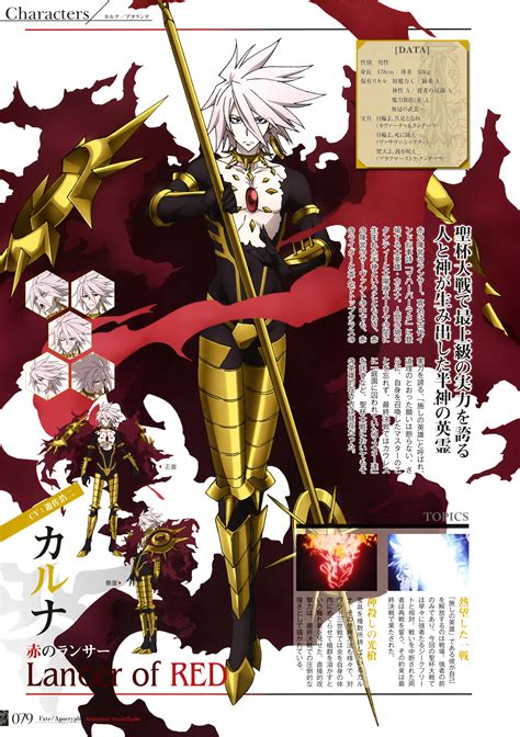 Fateapocrypha Fatestay Night Karna Fate Character Design Expression Male Profile Page