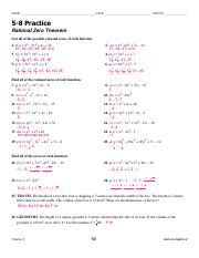 W B Pg 76 Answers Pdf NAME DATE PERIOD 5 8 Practice Rational Zero