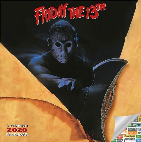 Friday The 13th Calendar 2020 Set Deluxe 2020 Horror Slasher Jason