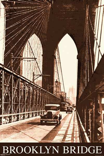Brooklyn Bridge Vintage Athena Posters