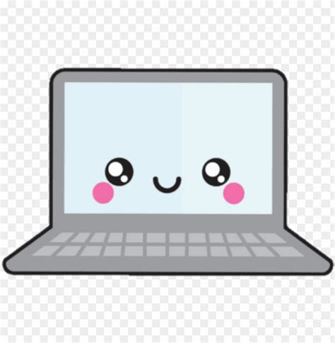 Laptop Computer Cute Kawaii Computadora Computadora Kawaii Png Image