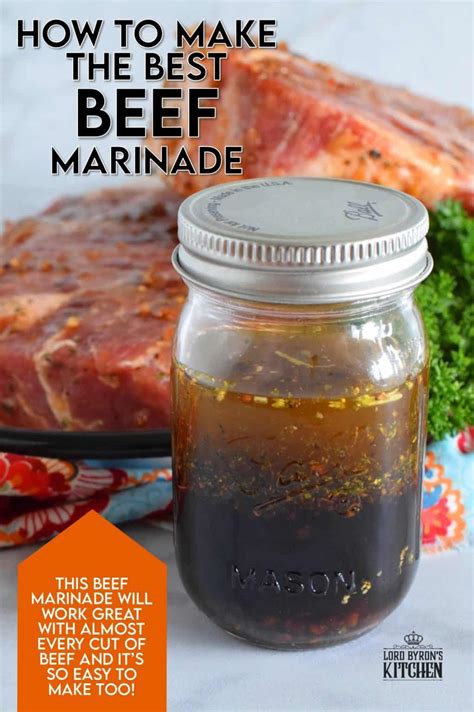 How To Make The Best Beef Marinade Lord Byrons Kitchen