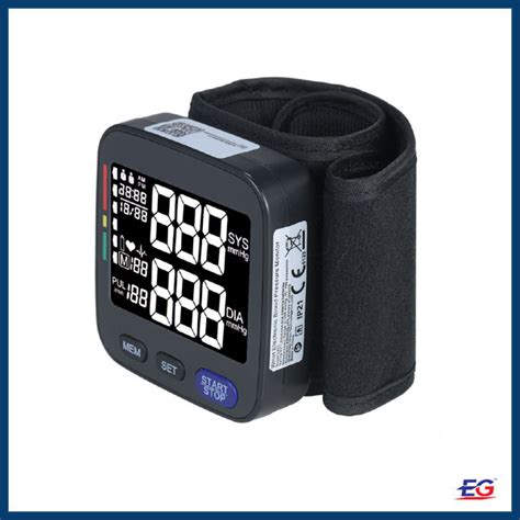 Medical Tonometer Bp Wrist Pressure Monitor Electric Automatic Digital