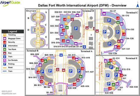 Map Of Dallas Airport Airport Terminals And Airport Gates Of Dallas