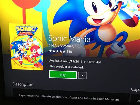 Sonic Mania Preorders Can Pre Download The Game On Xbox R