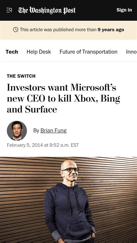Investors Wanted Microsoft Ceo To Kill Bing Ragedlikemilk