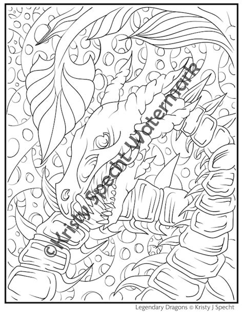 Skeleton Dragon Coloring Page Etsy