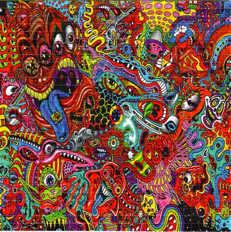 Wowza Blotter Art Psychedelic Perforated Lsd Acid Art Hofmann Ebay
