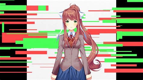 Monika Glitching The Screen And Yuris Different Shades Of Post