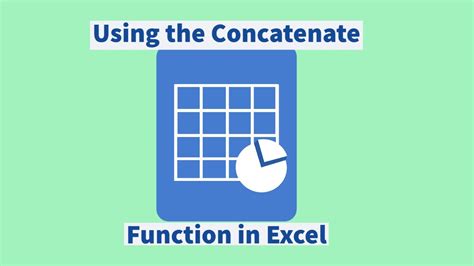 Using The Concatenate Function In Excel Youtube