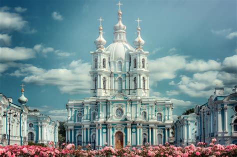 Discover the best of st petersburg architecture: st petersburg, smolny convent, architecture Wallpaper, HD ...